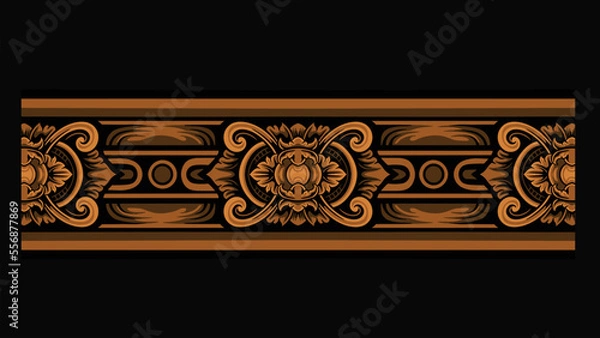 Obraz Beautiful carved decorative ornaments Vector design for elements, editable colors