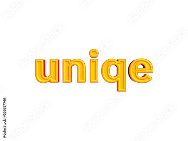 Obraz Uniqe text effect cutout