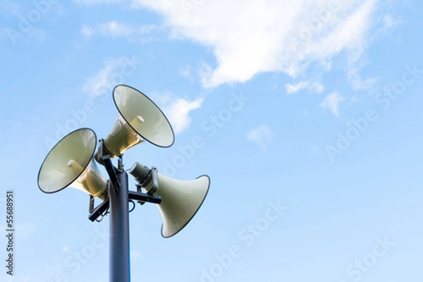 Fototapeta pole megaphone