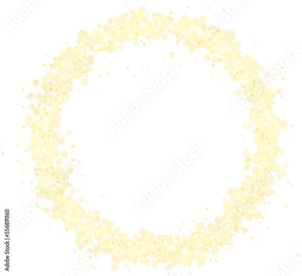 Fototapeta sparkling gold dust circle frame
