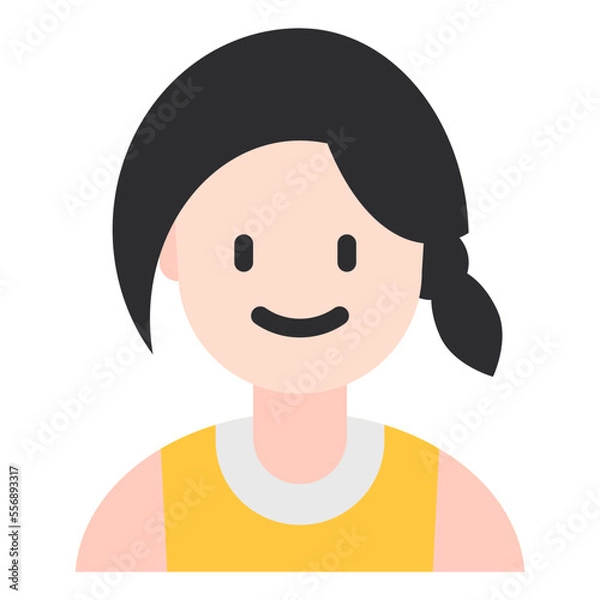 Obraz young flat icon