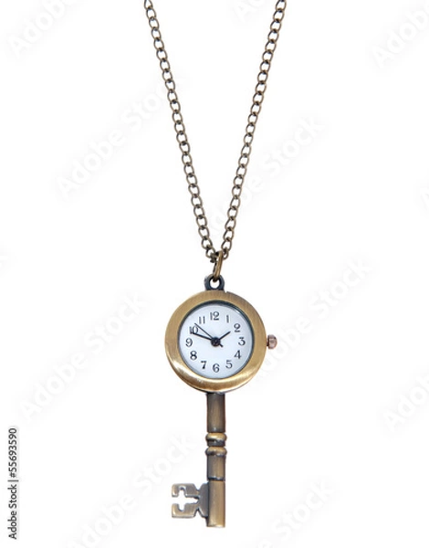 Obraz key shaped pendant isolated on white