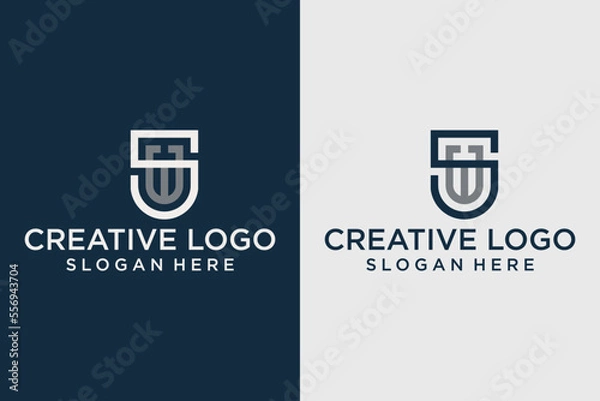 Fototapeta creative logo and latter S