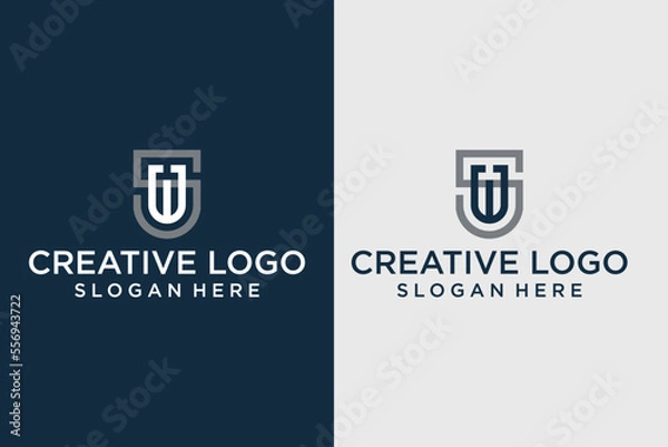 Obraz creative logo and latter W