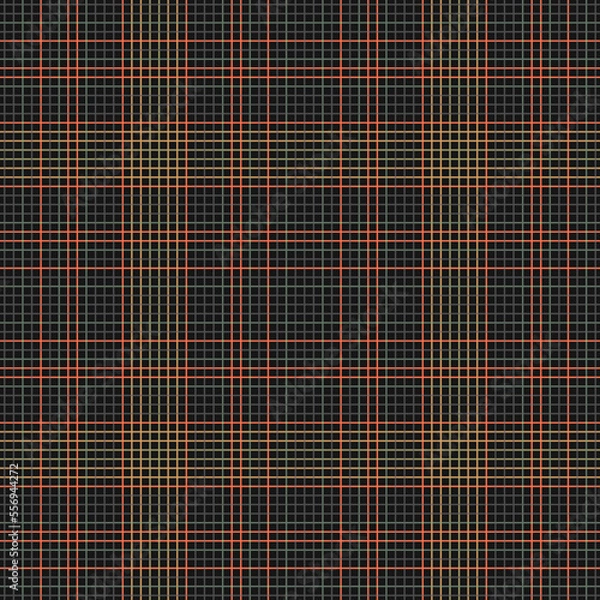 Fototapeta Decorative tartan plaid tiles pattern illustration