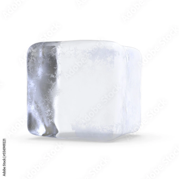 Fototapeta ice cube isolated on white background