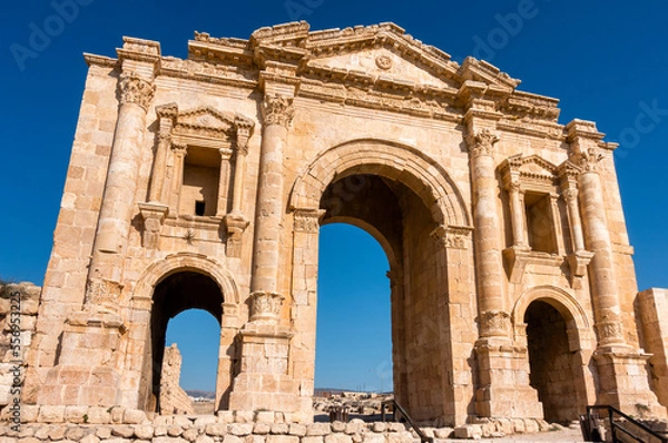 Fototapeta roman arch of Adriano in Jerash,Jordan