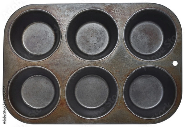 Fototapeta isolated empty muffin tray