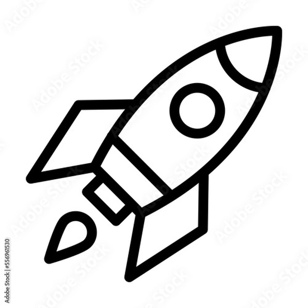 Fototapeta Rocket Icon Design