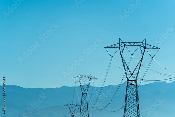 Obraz high voltage electric towers
