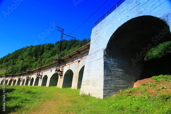 Obraz viaduct in the mountains