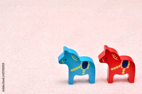 Obraz 午年の年賀状素材