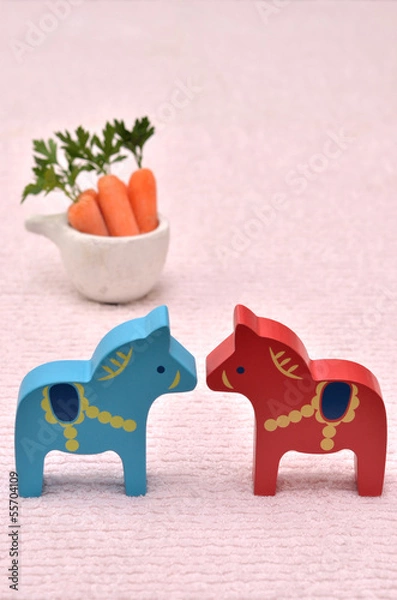 Obraz 午年の年賀状素材