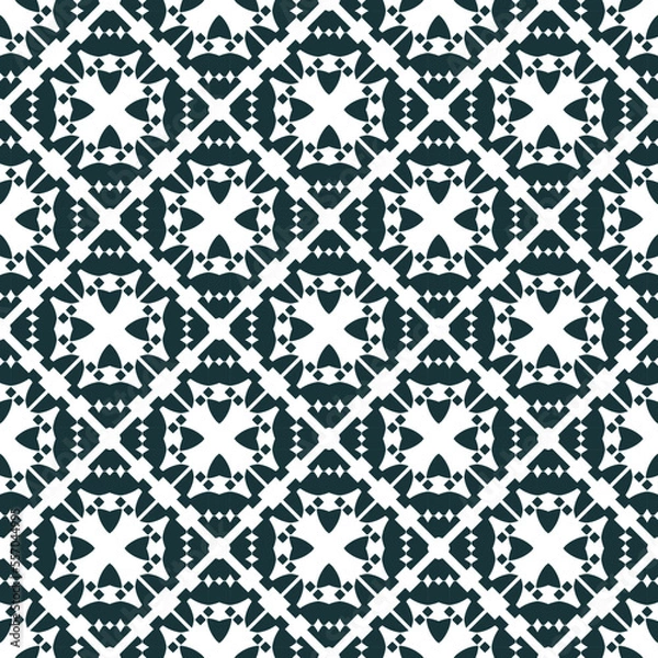 Fototapeta Geometric pattern. Seamless vector background. Ethnic graphic design.