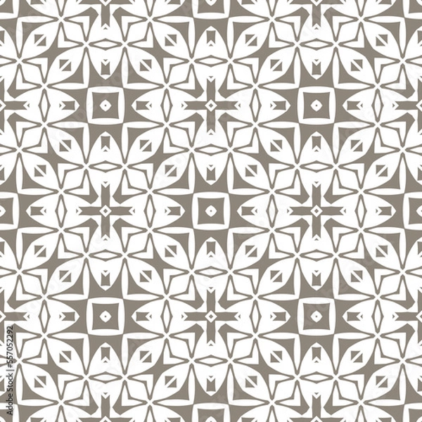 Fototapeta Geometric pattern. Seamless vector background. Ethnic graphic design.