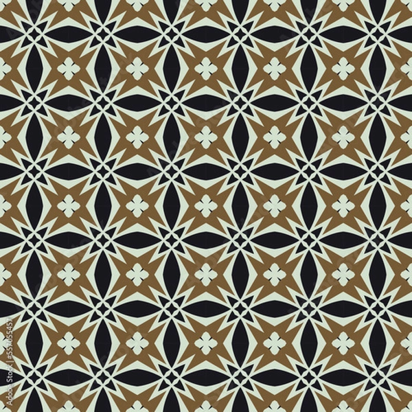 Fototapeta Geometric pattern. Seamless vector background. Ethnic graphic design.