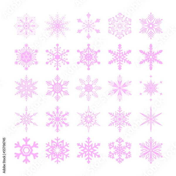 Fototapeta ピンクのスノーフレーク