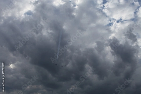Obraz storm clouds timelapse