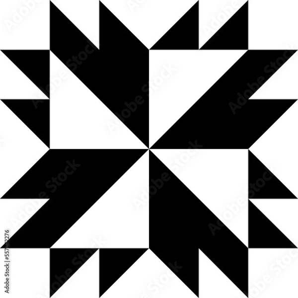 Obraz Barn quilt symbol icon