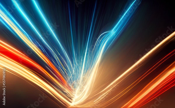 Fototapeta Abstract Light Background. Ai generated image.