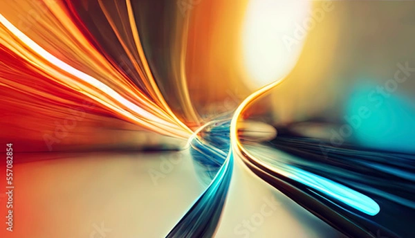 Fototapeta Abstract Light Background. Ai generated image.