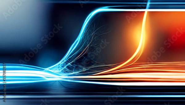 Fototapeta Abstract Light Background. Ai generated image.