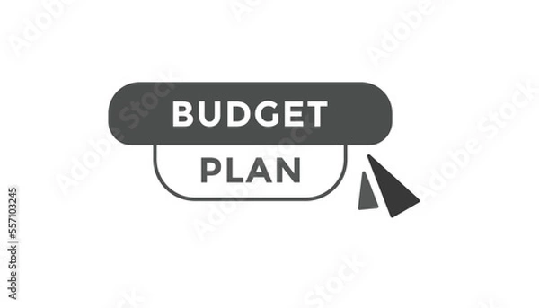 Fototapeta Budget plan button web banner templates. Vector Illustration
