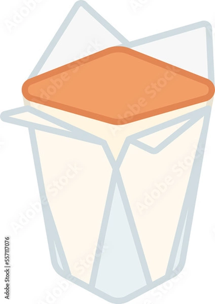 Fototapeta Paper wrapped cake