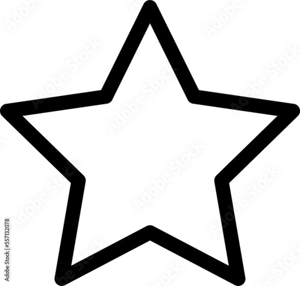 Obraz star, thin line edit, editing icon
