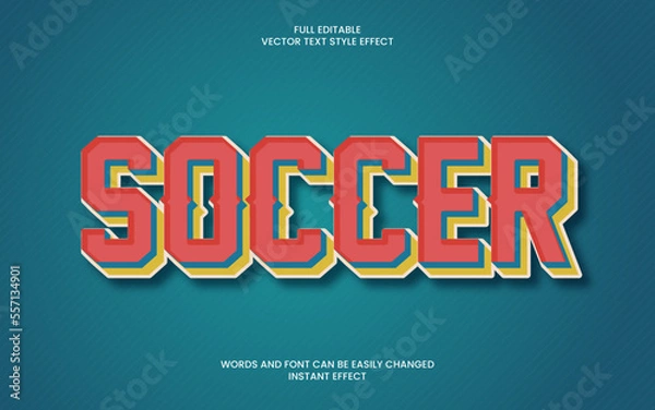 Obraz Soccer Text Effect
