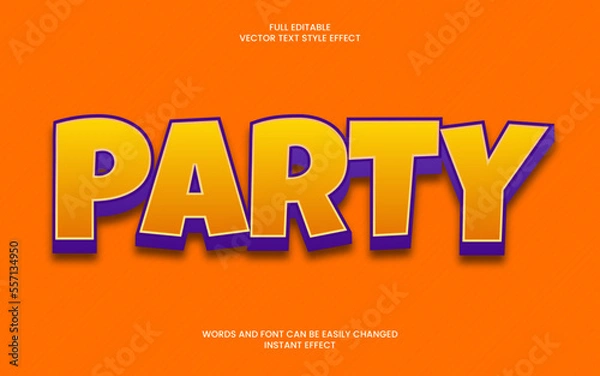 Fototapeta Party Text Effect