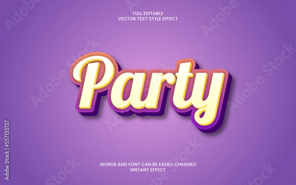 Fototapeta Party Text Effect