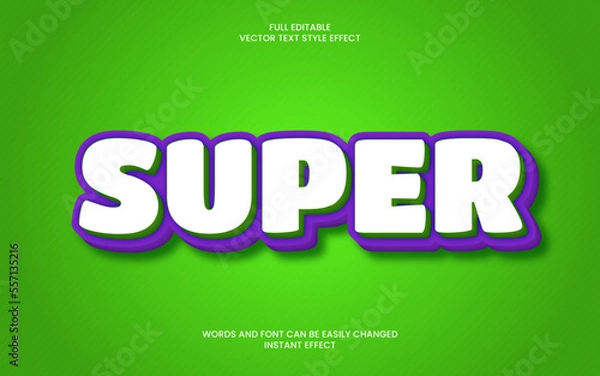 Fototapeta Super Text Effect