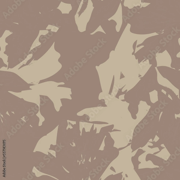 Fototapeta Floral Brush strokes Seamless Pattern Design