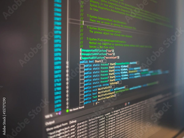 Fototapeta Hacking code