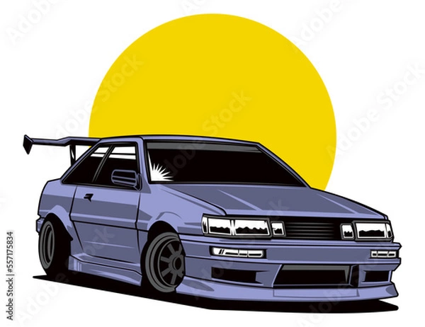 Fototapeta isolated car design vector idea for illustration graphic concept