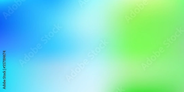 Fototapeta Light blue, green vector abstract blur background.