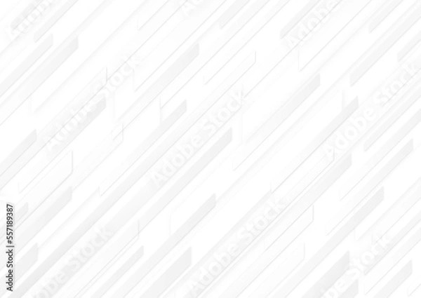 Obraz 背景　グレー　白　ストライプ　斜め　シンプル　幾何学　直線　グラデーション　ボーダー　模様 Illustrator Background gray white stripe diagonal simple geometric straight line gradation border pattern