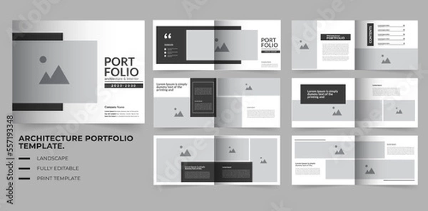 Obraz Portfolio design architecture and interior portfolio template