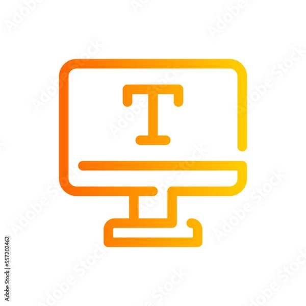 Obraz type gradient icon