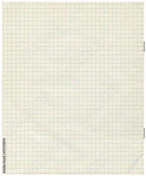 Obraz White squared paper sheet background