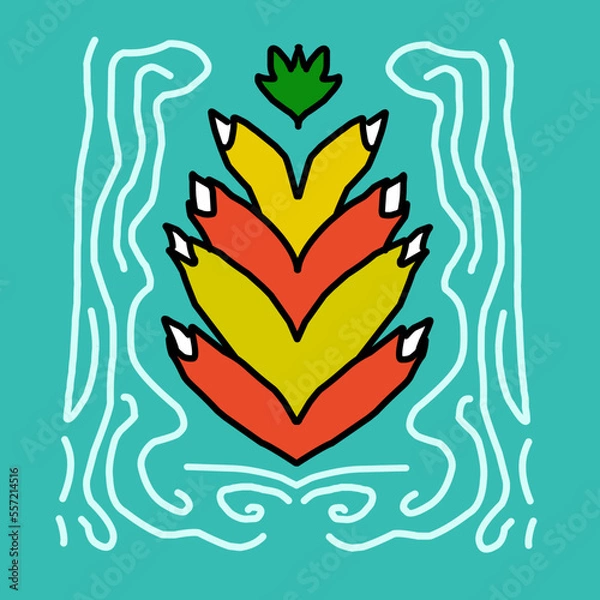 Obraz rice plants abstract logo