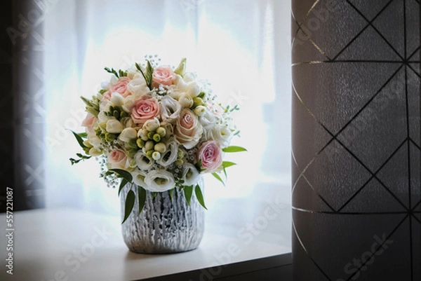 Obraz bukiet panny młodej