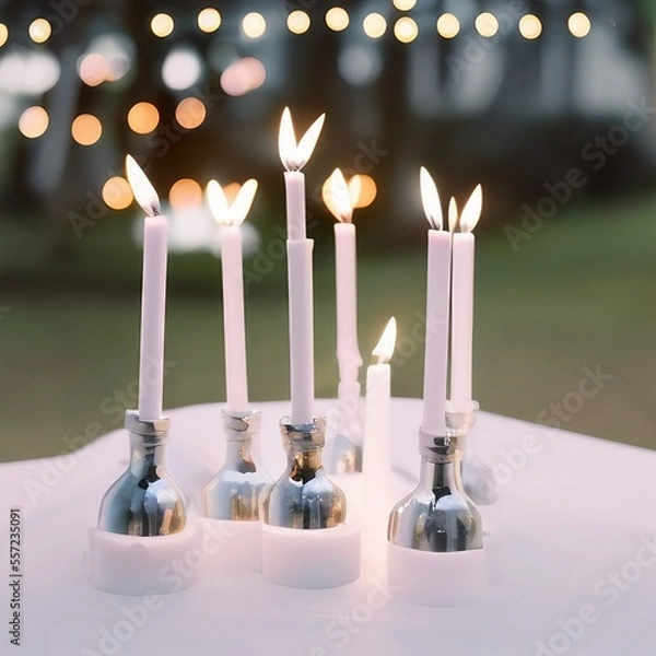 Obraz candles on a table