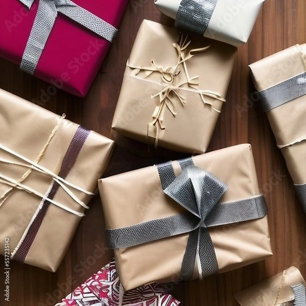 Obraz gift box with ribbon