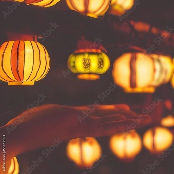 Obraz lanterns in the dark