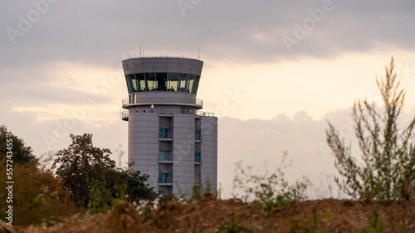 Obraz Flight control tower, Krakow Airport