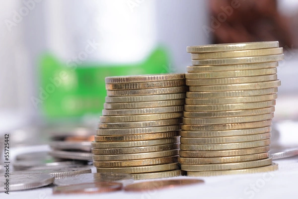 Fototapeta Stack coin up