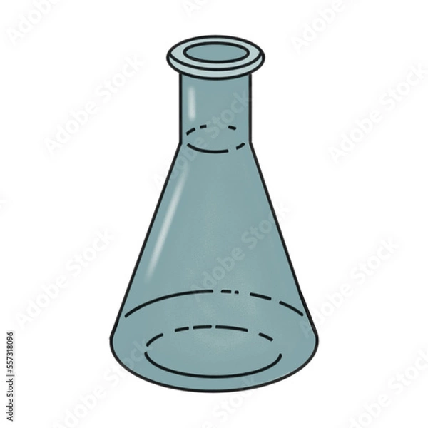 Obraz Erienmeyer Flask vector logo for laboratory.