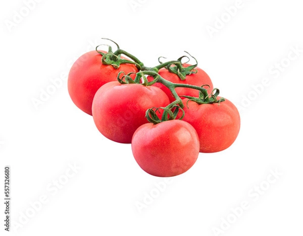 Obraz  red tomatoes isolated on white background.